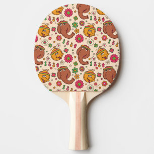 Raquette De Ping Pong Snuffleupagus et Big Bird Super Flower Motif