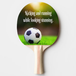 Raquette De Ping Pong Soccer Motivationnel Inspirationnel Green Field