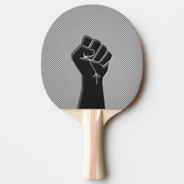 Raquette De Ping Pong Solidarity Fist Carbon Fiber Decor (Devant)