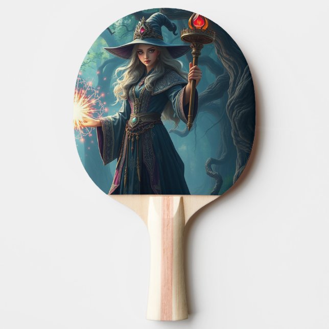 Raquette De Ping Pong Sorcière (Devant)