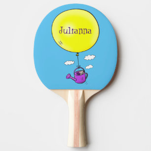 Raquette De Ping Pong Souris mignonne dans la canette d'arrosage avec de