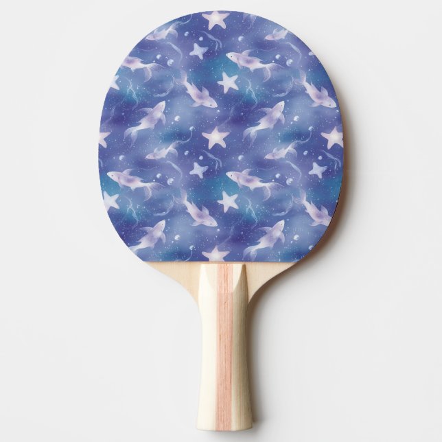 Raquette De Ping Pong Sous l'océan : Requins (Devant)