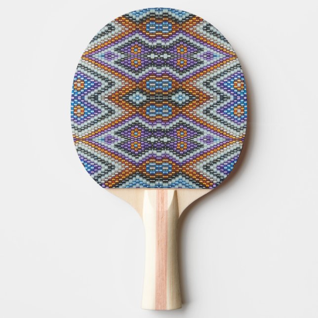 Raquette De Ping Pong Southwestern Bead Art (Devant)