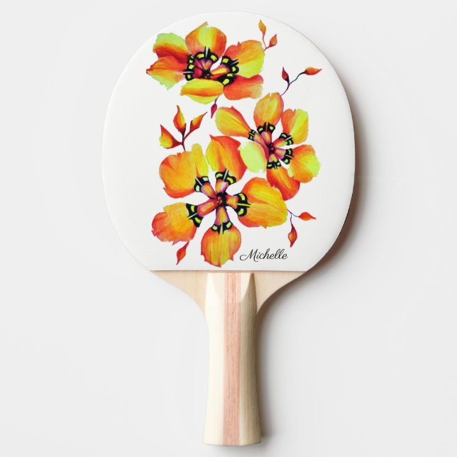 Raquette De Ping Pong Sparaxis Harlequin Grandiflora Cap Aquarelle (Devant)