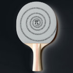 Raquette De Ping Pong Spiral Pi Click Customize to Change Grey Color<br><div class="desc">A Pi symbol and digits in a graphic spiral fashion presented on a grey background you can easily customize to the color of your choice. Please make sure to customize the color for the front and the back of products with two sides or multiple elements. Easily change the color of...</div>