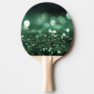 Raquette De Ping Pong ☘️ St. Patrick’s Day Green Bokeh