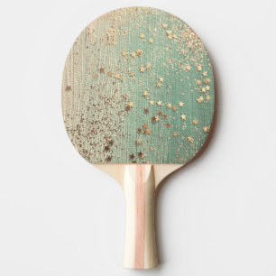 Raquette De Ping Pong Stardust or sur Sea Green