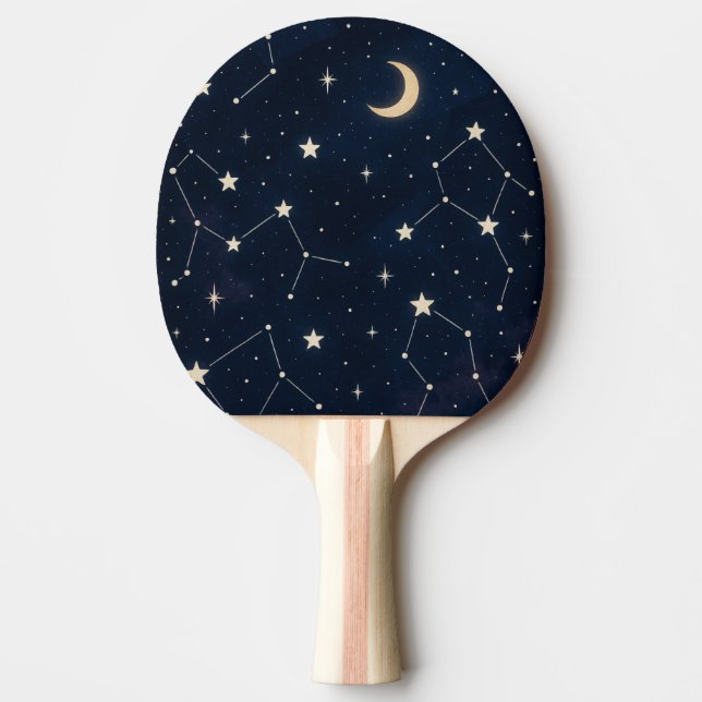 Raquette De Ping Pong Starry Constellation Sky - Motif de nuit céleste (Devant)
