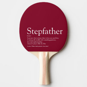 Raquette De Ping Pong Stepfather, Stepdad Définition Fun Burgundy