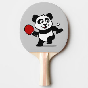 Raquette De Ping Pong Sticker rond classique Panda de tennis de table