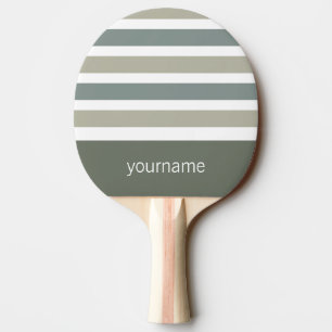 Raquette De Ping Pong Stripes Motif personnalisé monogramme ping pong pa
