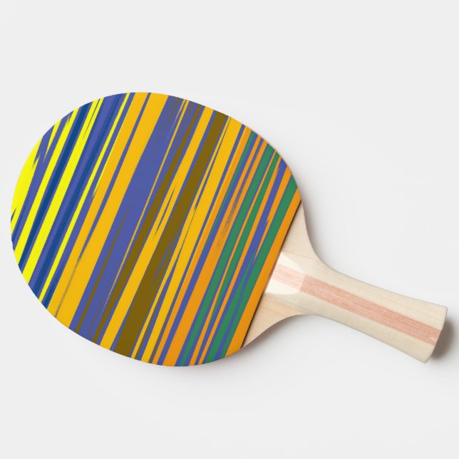 Raquette De Ping Pong Stripes Pattern (Côté)