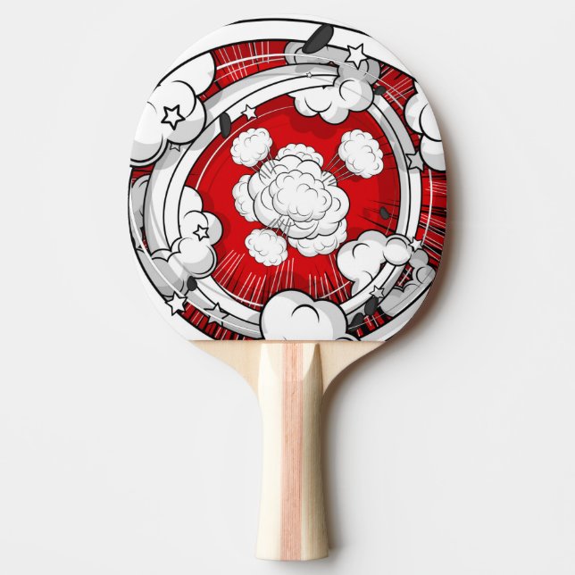 Raquette De Ping Pong Style BD Red Fight Nuages (Devant)