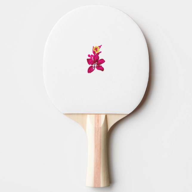 Raquette De Ping Pong Style floral, ArtyClick Crimson, Or léger (Devant)