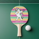 Raquette De Ping Pong Style Rétro Ping Pong Dabbing Unicorne<br><div class="desc">Ping Pong Style Rétro Dabbing Unicorn Ping Pong Paddle - Têtes se retourneront avec cette fantastique paddle ping pong. Doté d'une licorne croustillante avec une raquette de ping-pong prête à buter quelques mouvements magiques dans un arrière - plan de couleur rétro. Amenez un peu de chance à votre prochain match...</div>
