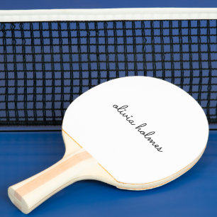 Raquette De Ping Pong Stylish monogram   Minimaliste moderne