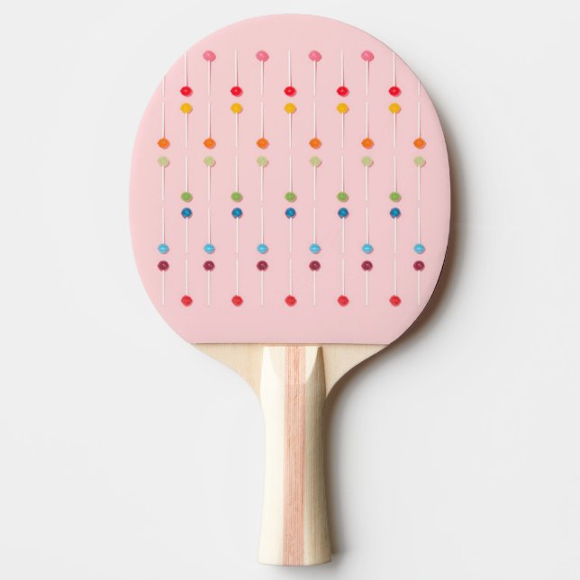 Raquette De Ping Pong Suckers Lollypop Candy Rainbow (Devant)