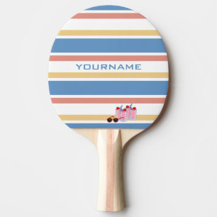 Raquette De Ping Pong Summer Stripes pagaie de ping-pong personnalisée