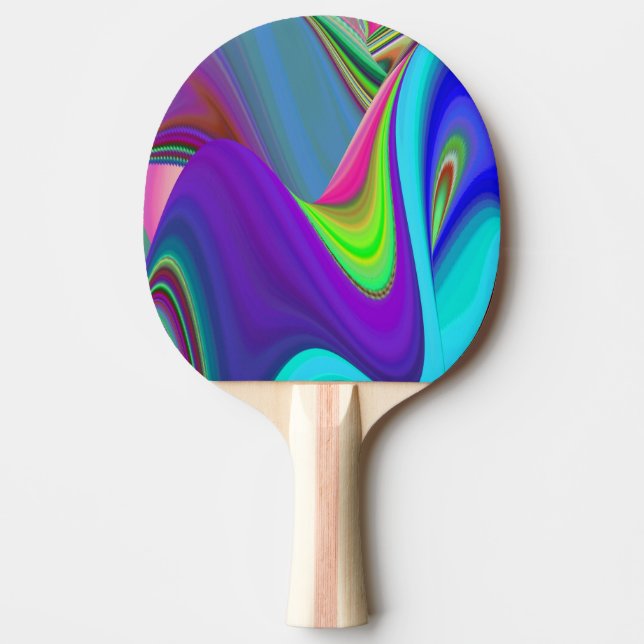 Raquette De Ping Pong Summerfeel, Rainbowart 3D Abstrait (Devant)
