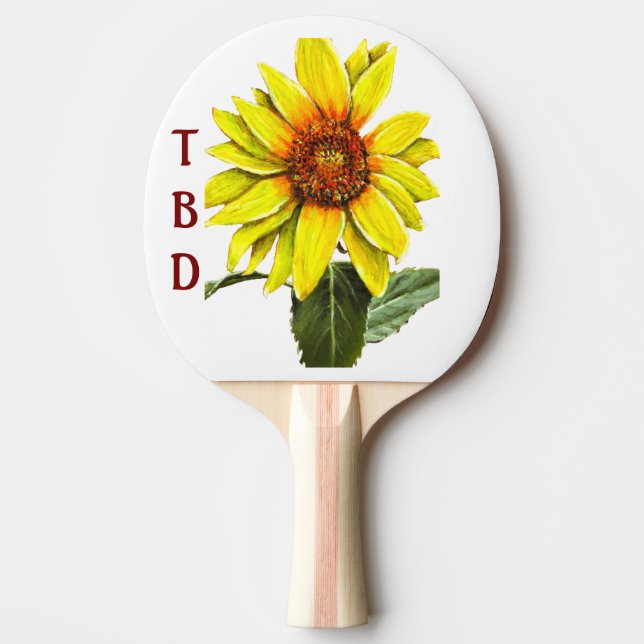 Raquette De Ping Pong Sunflower Ping Pong Paddle (Devant)