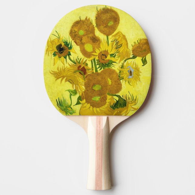 Raquette De Ping Pong Sunflowers Vincent van Gogh (Devant)
