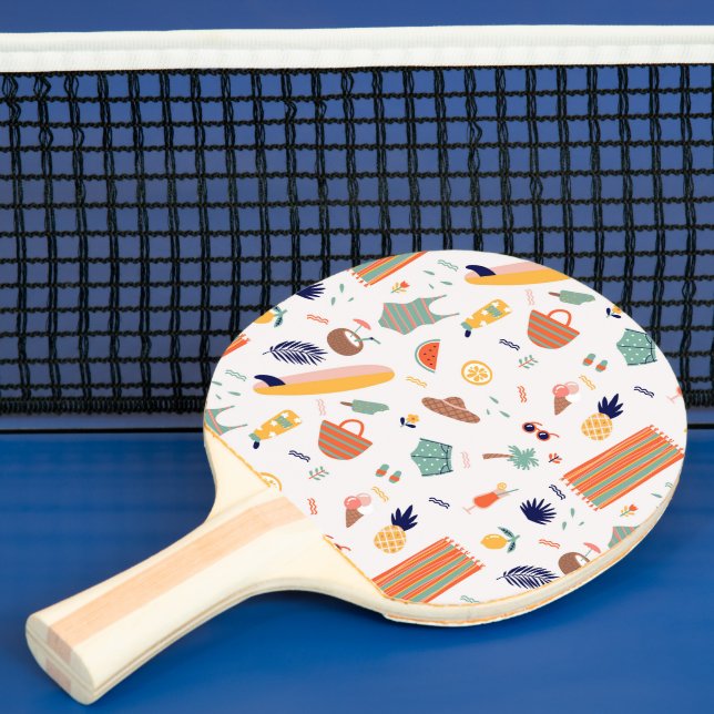 Raquette De Ping Pong Sunny Beach Fun Motif (Insitu)