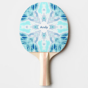 Raquette De Ping Pong Sur La Pagaie De Ping Ping Sur Glace
