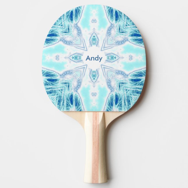 Raquette De Ping Pong Sur La Pagaie De Ping Ping Sur Glace (Devant)