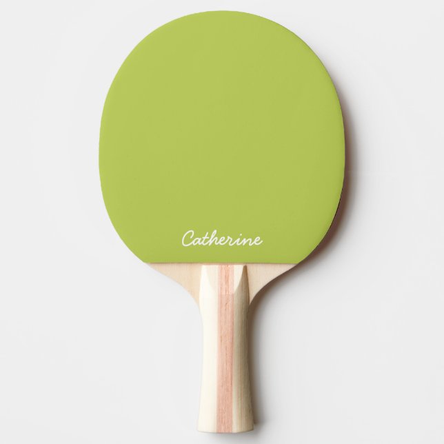 Raquette de Ping Pong sur mesure en Chartreuse Dou (Devant)