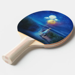Raquette De Ping Pong Surreal se déplace vers son avenir