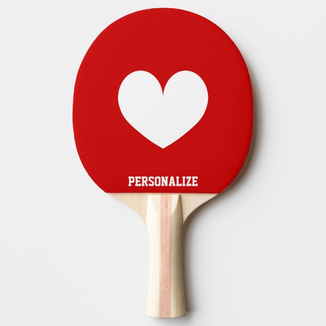 Raquette De Ping Pong Symbole coeur paddle ping pong pour ping-pong (Devant)