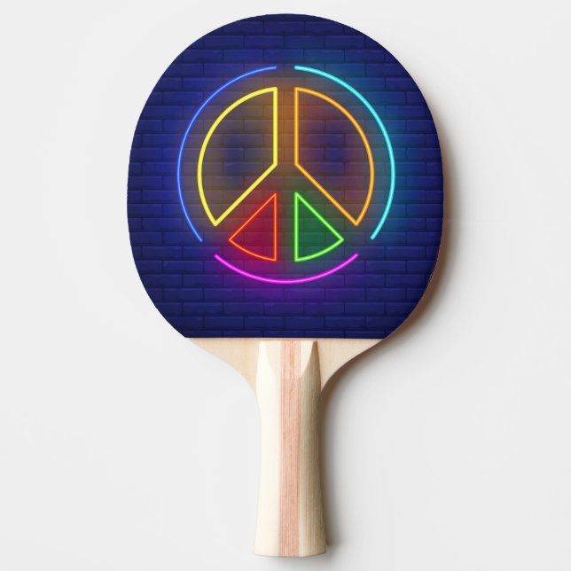 Raquette De Ping Pong Symbole de la paix (Devant)