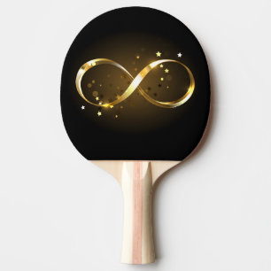 Raquette De Ping Pong Symbole d'infini doré
