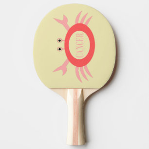 Raquette De Ping Pong Symbole du cancer Ping Pong Paddle de crabe