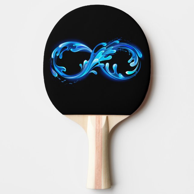 Raquette De Ping Pong Symbole Infini d'Eau Claire Froide (Devant)
