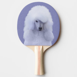 Raquette De Ping Pong Tableau blanc standard de caniche - Art original d