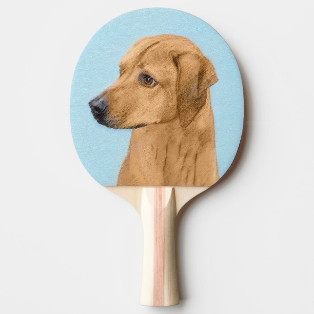 Raquette De Ping Pong Tableau Rhodesian Ridgeback - Art Chien original (Devant)