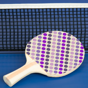 Raquette De Ping Pong Taches de Pourpre en Polka par Shirley Taylor