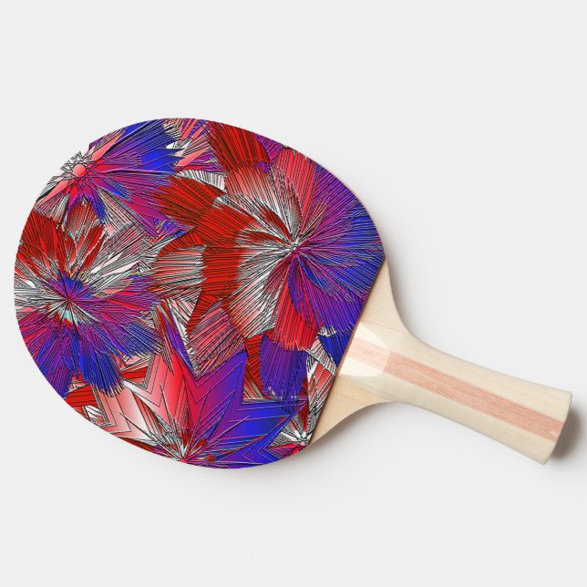 Raquette De Ping Pong Tacheté d'étoiles (Dos Côté)