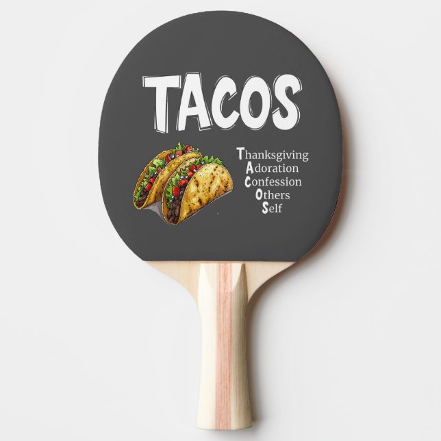 Raquette De Ping Pong TACOS Ping Pong Paddle (Devant)