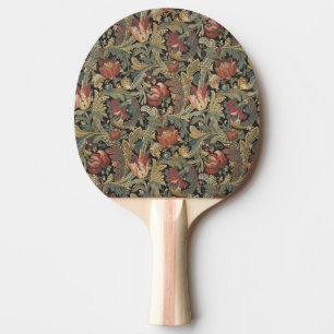 Raquette De Ping Pong Tapisserie florale riche Brocade Damask