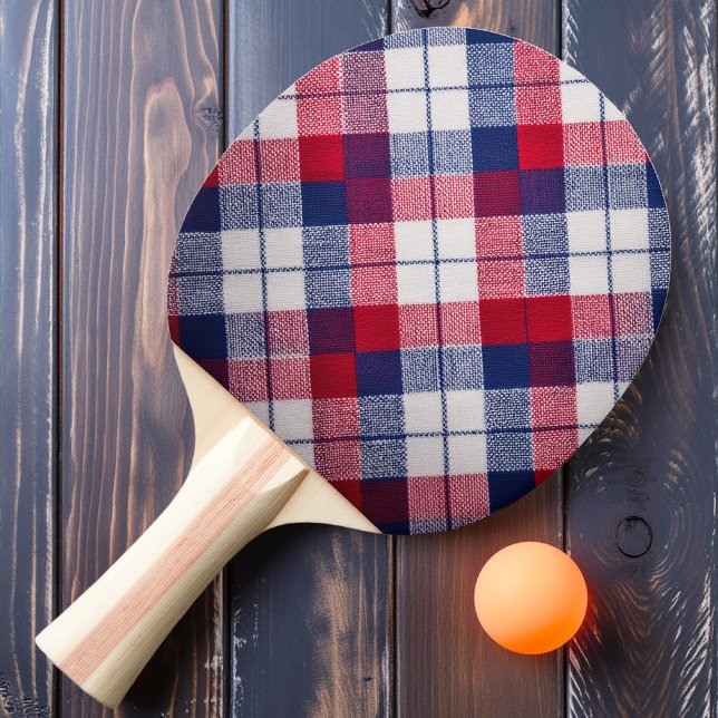 Raquette De Ping Pong Tartan Frontière (Créateur téléchargé)