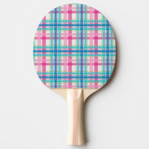 Raquette De Ping Pong Tartan, motif de plaid