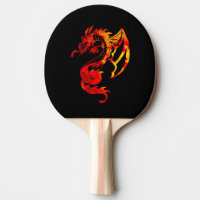 Tatouage de dragon de feu rouge