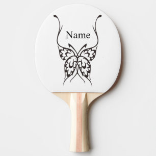 Raquette De Ping Pong Tatouage papillon stylisé Thunder_Cove