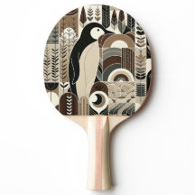 Taupe Mocha Penguin D'Ivoire Dans Les Plantes De F