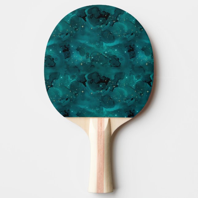 Raquette De Ping Pong Teal Galaxy Series Design 2 (Devant)