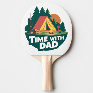 Raquette De Ping Pong Temps avec papa - Fête des pères