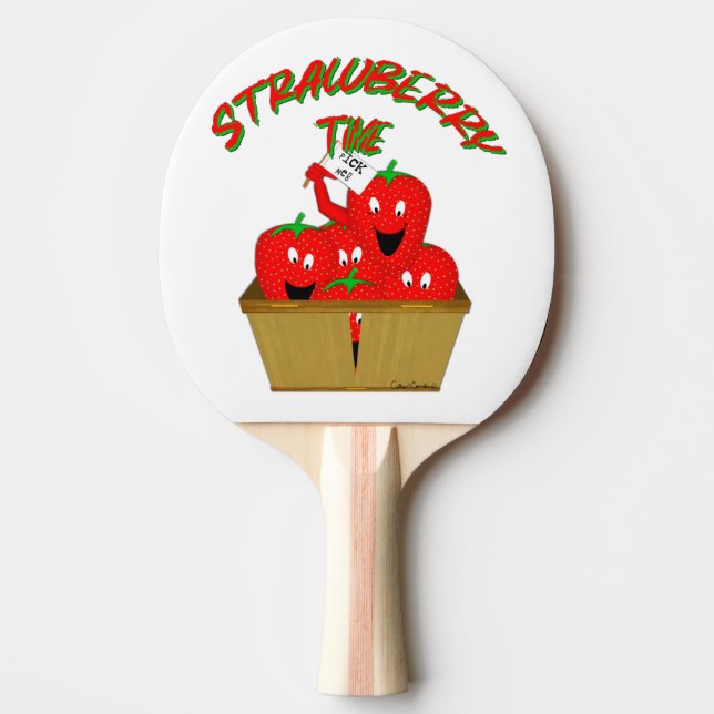 Raquette De Ping Pong Temps de la fraise ! (Devant)
