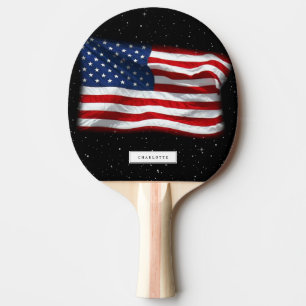 Raquette De Ping Pong Tennis de table américain patriotique